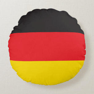 3 Colour Combination, Flag Round Cushion
