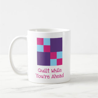 3-Colour Quilting Pun Double Four Patch Quilt Bloc Coffee Mug