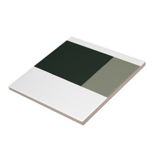 3 Colours Ceramic Tile, Small (4.25" x 4.25") Tile
