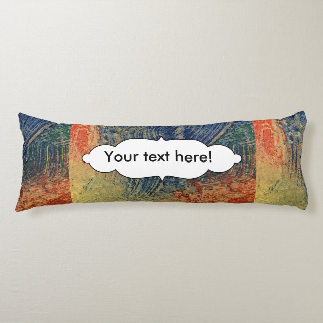 3 colours paint body cushion (Front)