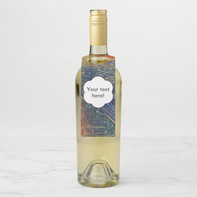 3 colours paint bottle tag (On Bottle)