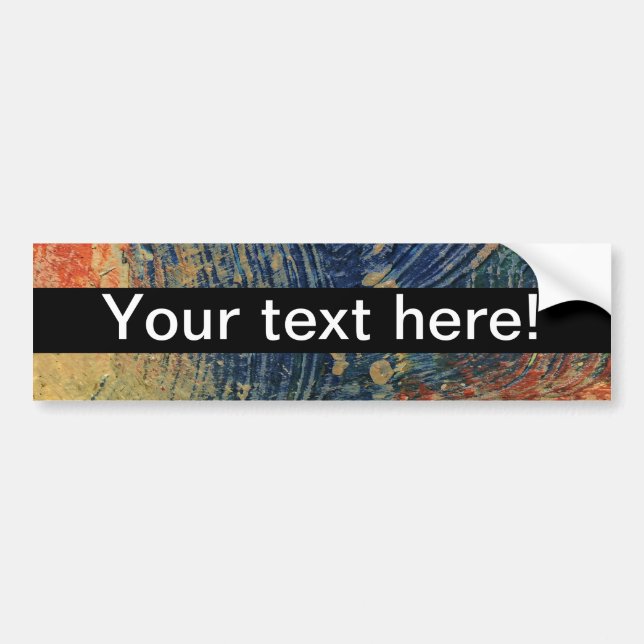 3 colours paint bumper sticker (Front)