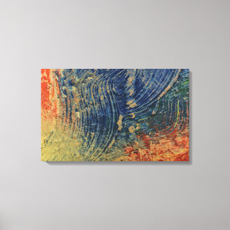 3 colours paint canvas print