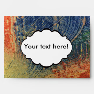 3 colours paint envelope