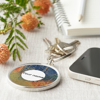3 colours paint key ring