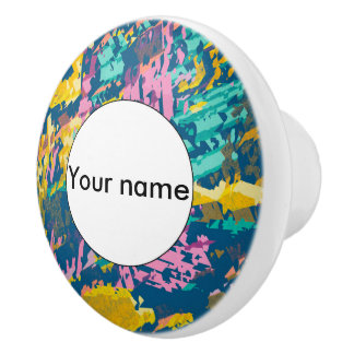 3 colours texture ceramic knob