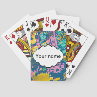 3 colours texture playing cards