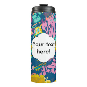 3 colours texture thermal tumbler