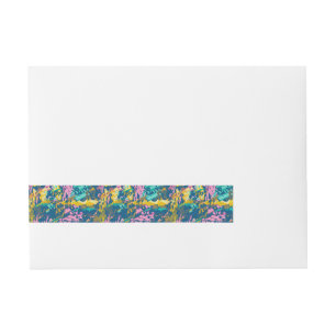 3 colours texture wraparound address label