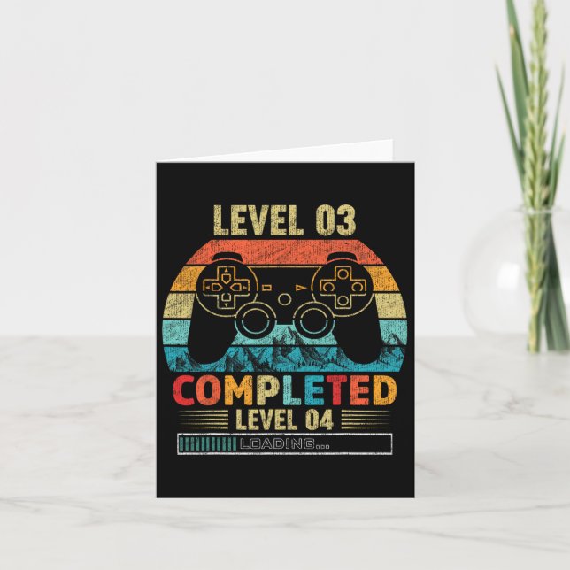 3 Complete Level 4 Loading 3rd Birthday Video Game Card (Front)