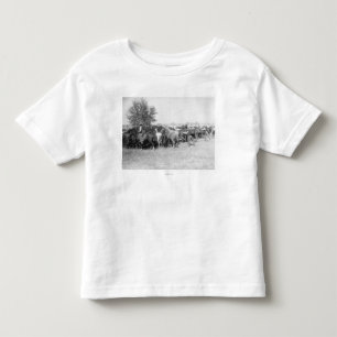 3 Cowboys Roping Horses PhotographSouth Dakota Toddler T-Shirt