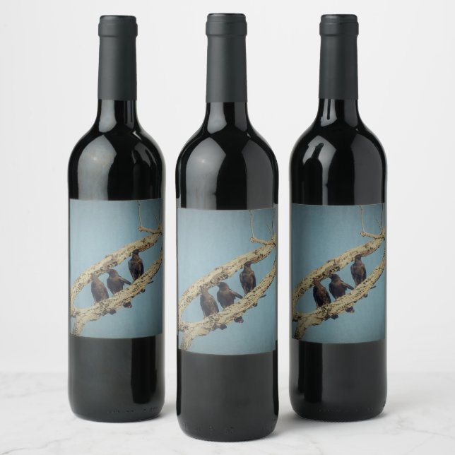3 Crows Wine Label (Bottles)