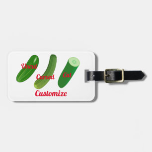 3 Cucumbers Thunder_Cove Luggage Tag