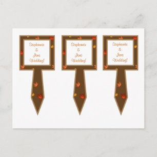 3 Cup Cake Picks Autumn Branch Leaves Postcard