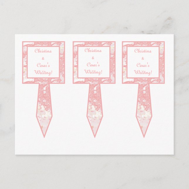 3 Cup Cake Picks Oriental Garden Postcard (Front)