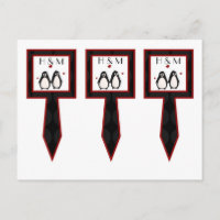 3 Cup Cake Picks Penguin Love Couple Mate for Life