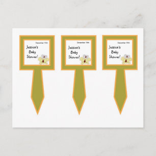 3 Cup Cake Picks Tropical Punch Animals Invitation Postcard