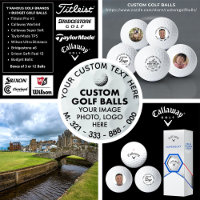 3 Custom Photo Logo Callaway Supersoft Golf Balls