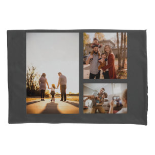 3 Custom Template Photo Collage Pillowcase