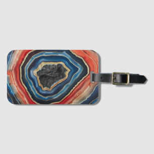 3 D Agate Luggage Tag