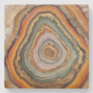3 D Agate Stone Coaster