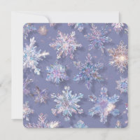 3-D iridescent snowflakes
