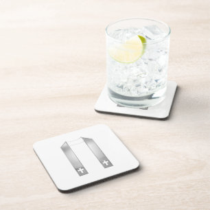3-D Look Silver Priest's Stole Coaster