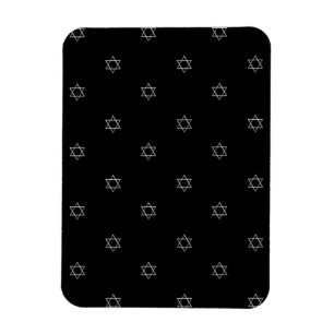 3-D Look Silver Star of David Magnet