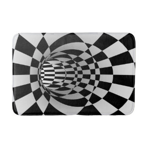 3-D Optical Illusion Bath Mat