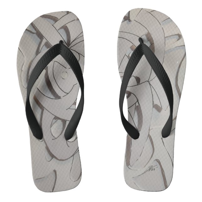 3-D paper Jandals (Footbed)
