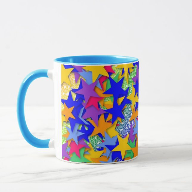 3-D Stars Mug (Left)