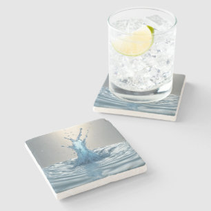 3-D Water Splash Stone Coaster