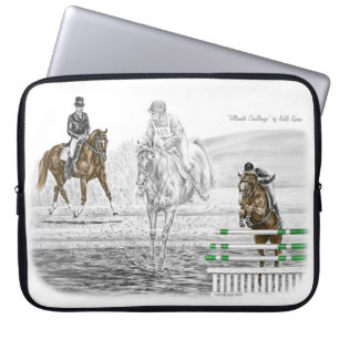 3-Day Eventing Horses Combined Training Laptop Sleeve