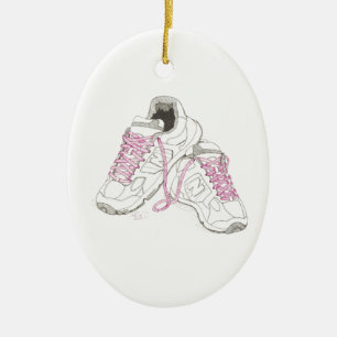 3 Day Walking Shoes Ceramic Tree Decoration