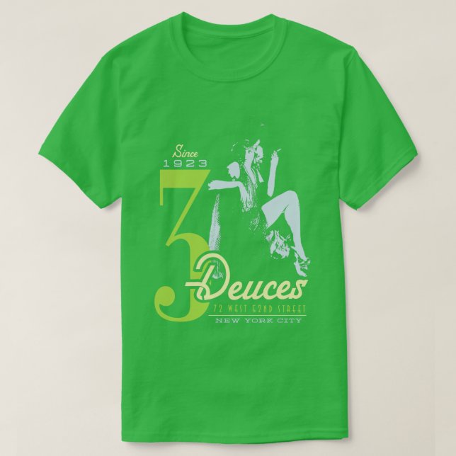3 Deuces Jazz Club T-Shirt (Design Front)