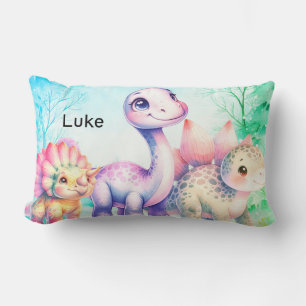 3 different dinosaur's lumbar cushion