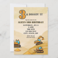 3 & Diggin It, Construction Vehicle 3rd Birthday