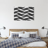 3 Dimensional Wavy Black and White Pattern