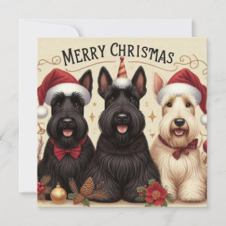 3 dogs Greeting Card