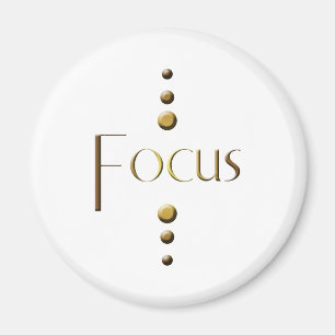 3 Dot Gold Block Focus Magnet