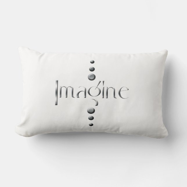 3 Dot Silver Block Imagine Lumbar Cushion (Front)