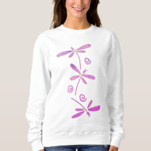 3 Dragonflies Abstract Wearable Art Sweatshirt