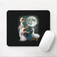 3 Ducks Howl At Moon Funny Weird Cursed Pekin Duck
