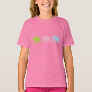 3 Elephants Girls Ringer T-Shirt