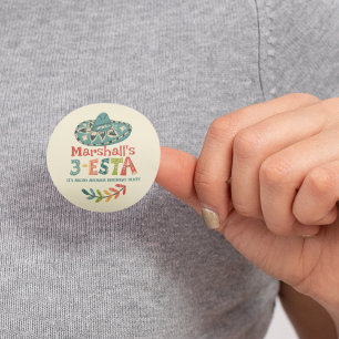 3-Esta Themed Personalised Birthday Classic Round Sticker