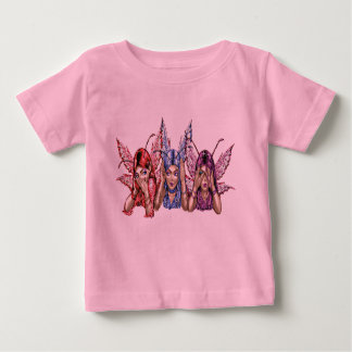 3 faeries (speak, see & hear no evil) baby t-shirt