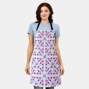 3 Flowers Pattern Apron