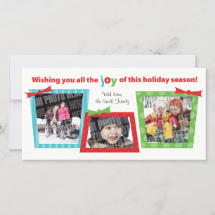 3 Gift Photocard Holiday Card