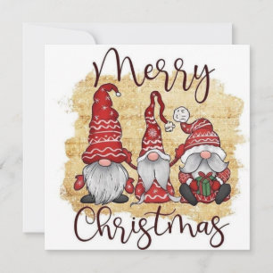 3 gnomes Greeting Card