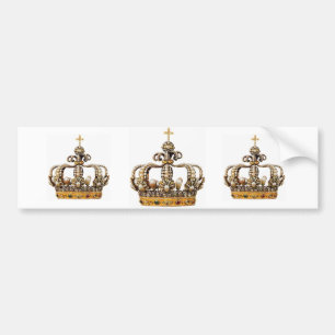 3 Golden Crowns Bumper Sticker